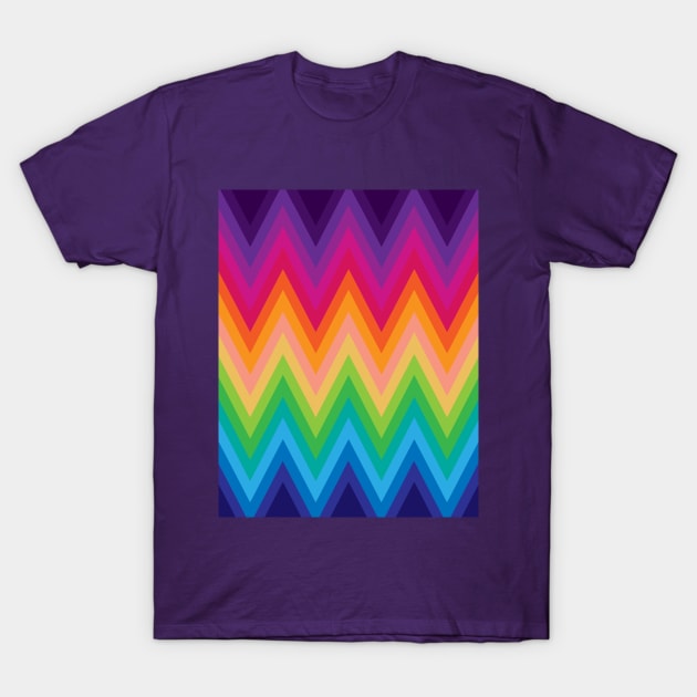 Zig Zag Chevron Pattern G291 T-Shirt by MedusArt